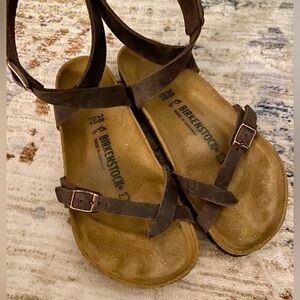 Birkenstock Brown Leather Sandals